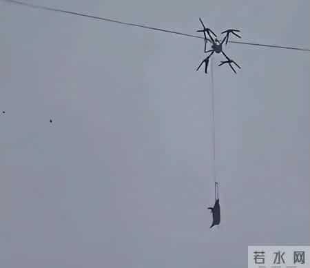 四川巴中一村民用无人机运猪不料挂住高压线,致村庄停电10小时,抢修成本近万元,当地回应