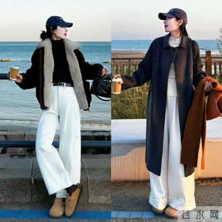 “白色阔腿裤”要这么穿才好看！学会这2个搭配技巧，时髦又好看