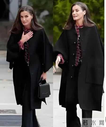 被53岁西班牙王后的大衣惊艳到了，原来“不露踝、不光腿”也能