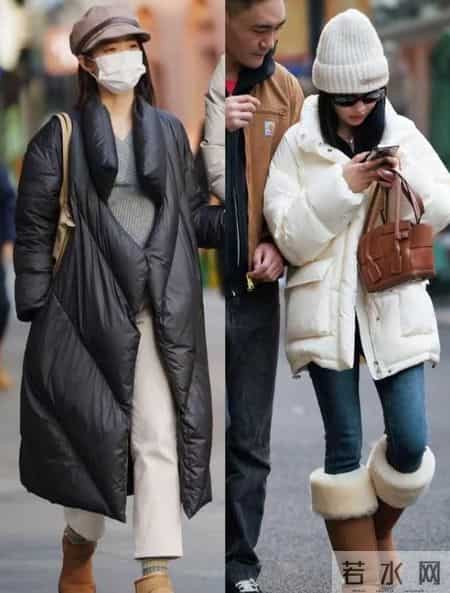 去上海发现，羽绒服没人搭小脚裤，满大街都在穿阔腿裤，高级时髦