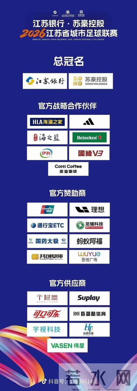 苏超赞助商之变：2025国缘，2026海之蓝后来居上