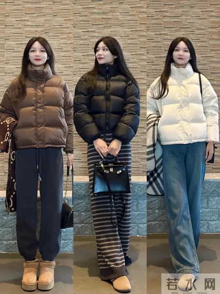 12套短款羽绒服冬季穿搭小个子