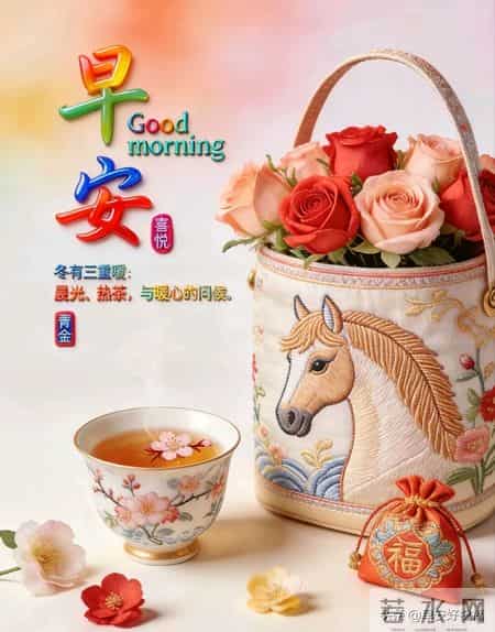 1月25日、星期日，最新早安好祝福漂亮图片精选，新的一天早上好