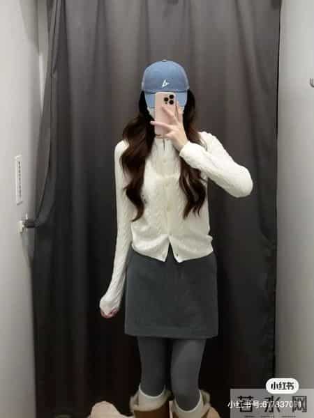 优衣库纽花针织衫色5色试穿合集