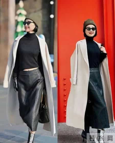 这位55岁成都妈妈太会穿，她的皮靴、球鞋搭配，一套比一套时髦