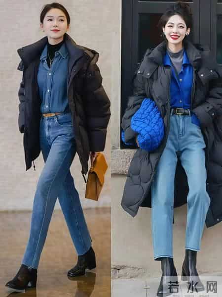 黑色羽绒服，穿对了才真有范儿