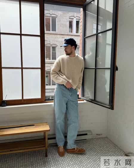 男士穿搭丨上班穿牛仔裤,西装外套这么搭,老板追着你加薪!