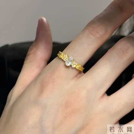 6克黄金小戒指戴指腹，日常戴超百搭