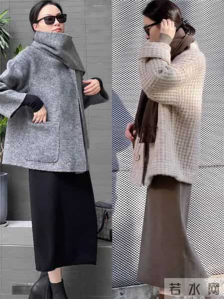 “大衣+呢子裙”=今冬最时髦搭配！保暖显瘦两不误，还特显气质