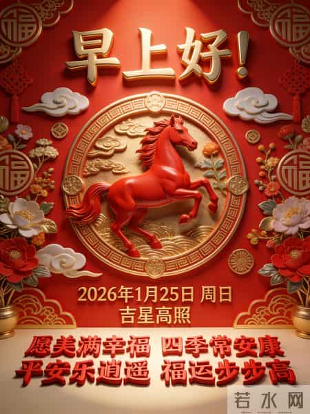 2026年元月25日早上好！温馨祝福语 和精美绝伦图片