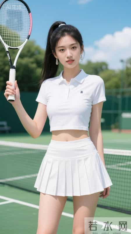 白衫搭百褶裙，活力又俏皮