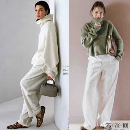 冬末换季，“云舞白阔腿裤”火了，这样穿太高级