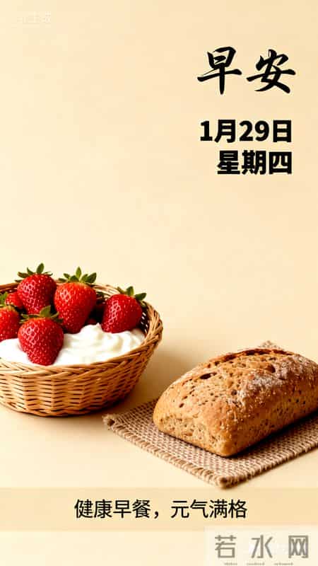 今天是1月29日星期四早安 让年味为你点缀岁末 让好运为你锦上添花