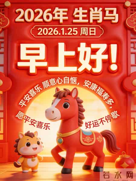 2026年元月25日早上好！温馨祝福语 和精美绝伦图片