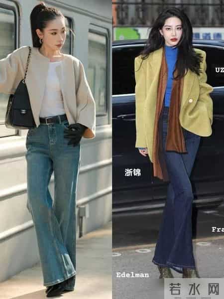“大衣+牛仔裤”今年冬天最流行的穿搭，这样穿时髦松弛又减龄！