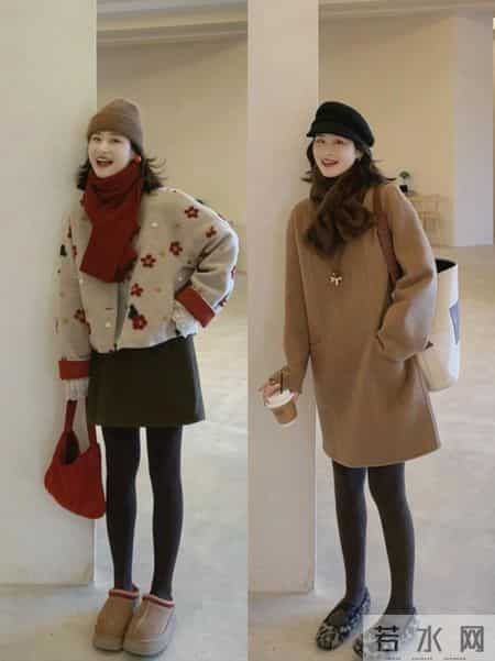 羽绒服+阔腿裤、毛衣+百褶裙18套穿搭模板，照搬就能穿出松弛感。