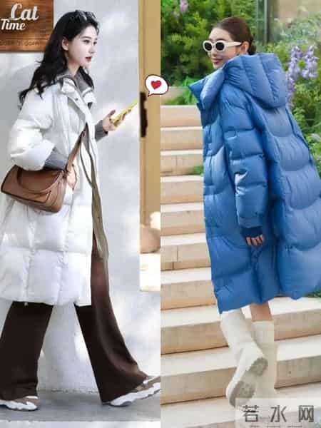 别再把羽绒服穿出“臃肿感”！配条长裤利落又显高，这才是高段位