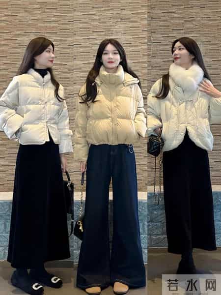 12套短款羽绒服冬季穿搭小个子