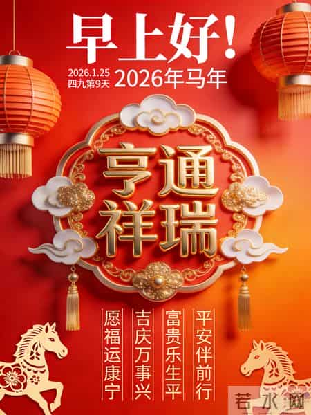 2026年元月25日早上好！温馨祝福语 和精美绝伦图片