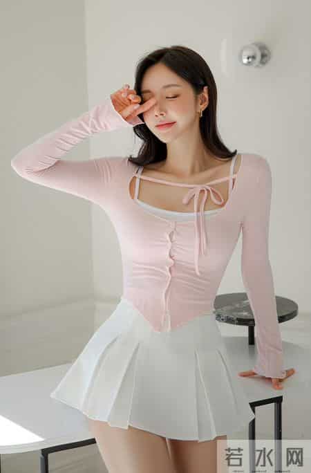 粉白甜嗲轻熟套装｜是柔光里的樱花甜妹美人