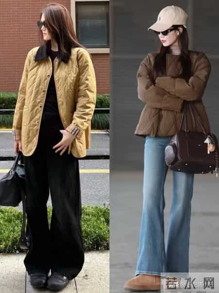 这才是冬天回头率最高的穿法：奶奶棉服+牛仔裤，时髦保暖又高级