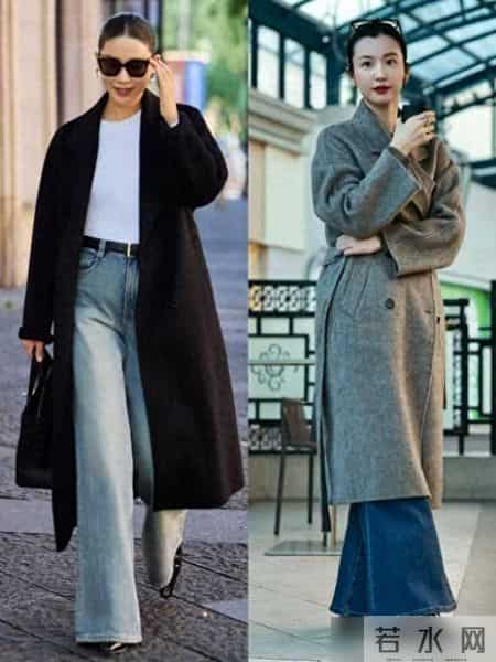 “大衣+牛仔裤”今年冬天最流行的穿搭，这样穿时髦松弛又减龄！