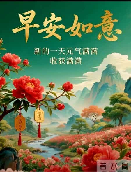 早安 ~ 今日的美好已装满：一缕阳光，一阵花香，满满好运。