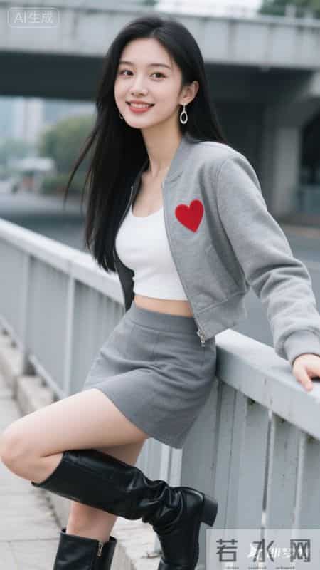 简约灰白配加红心点缀，清爽又吸睛