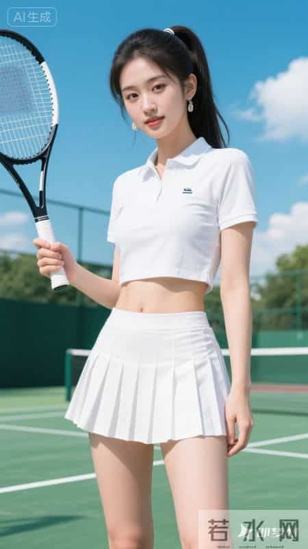 白衫搭百褶裙，活力又俏皮