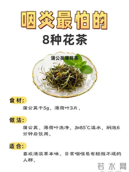 咽炎最怕这8杯水！泡一泡润喉，干痒异物感全赶跑