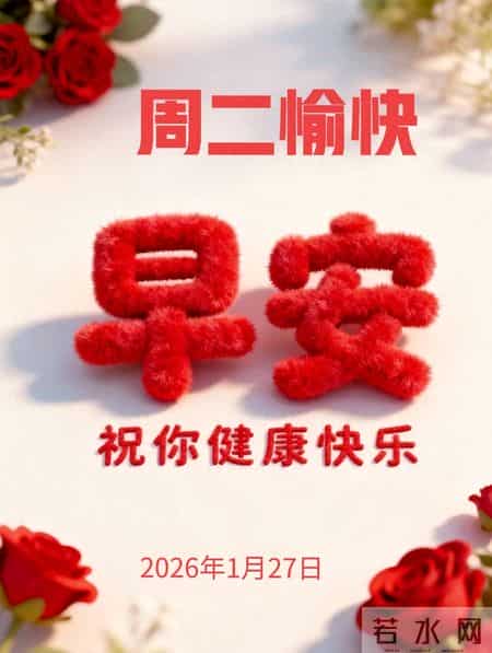 2026年1月27日早上好 早安温馨祝福语 早安周二愉快 早安精美美图