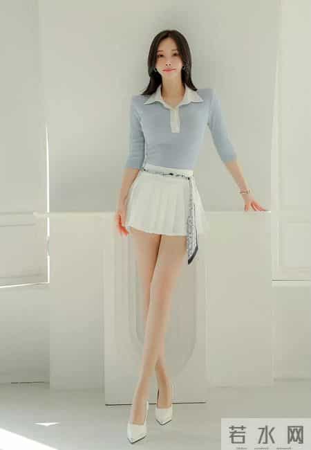 浅蓝清甜轻熟套装