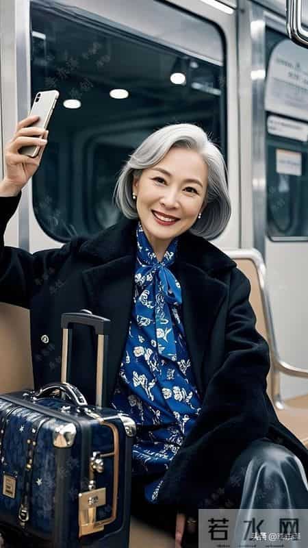 被13位地铁奶奶发型惊艳到了！白发不染-不穿老年装-气质不输明星