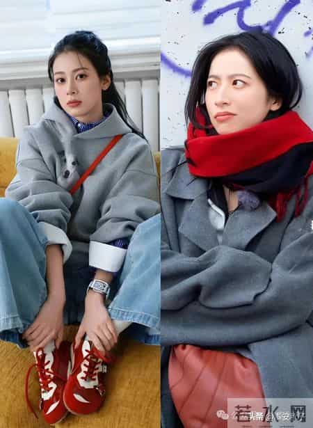 临到过年,“红+灰”穿搭又火了!穿上多减龄、自然