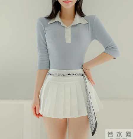 浅蓝清甜轻熟套装