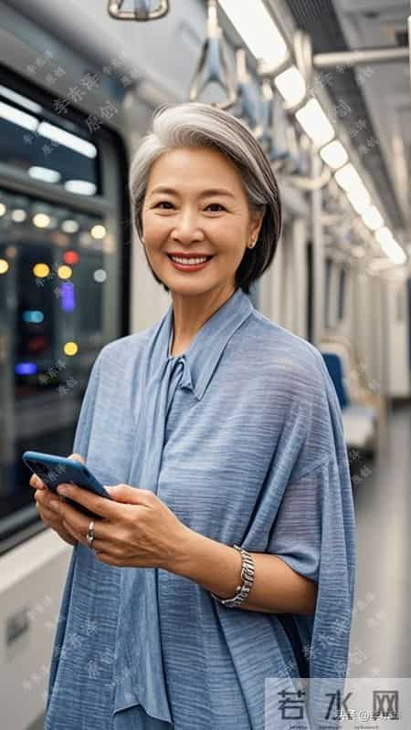 被13位地铁奶奶发型惊艳到了！白发不染-不穿老年装-气质不输明星