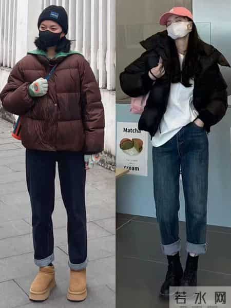 “短外套+老爹裤”今年冬天火出圈了，这样穿时髦松弛又减龄
