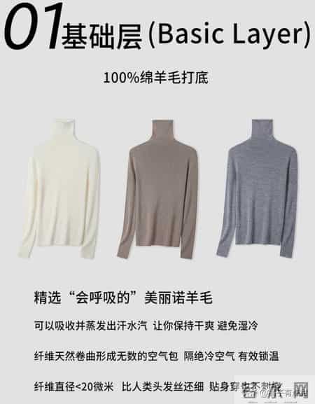 羽绒服里别再只穿毛衣了!学“三明治穿法”，零下20°也保暖不臃肿