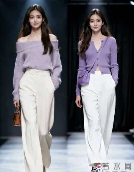 一件毛衣的6天时髦：配阔腿裤慵懒，配短裤俏皮，照着穿就高级