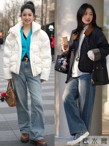 杭州又带火了一种穿法：短羽绒+阔腿裤，优雅时髦不说，还很高级