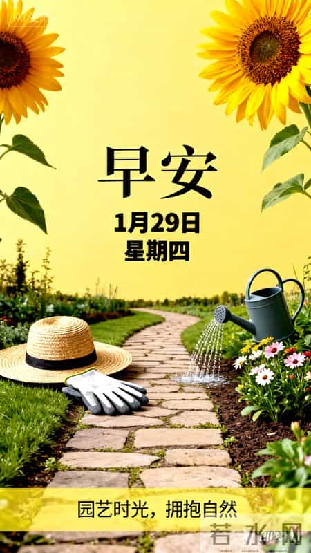 今天是1月29日星期四早安 让年味为你点缀岁末 让好运为你锦上添花