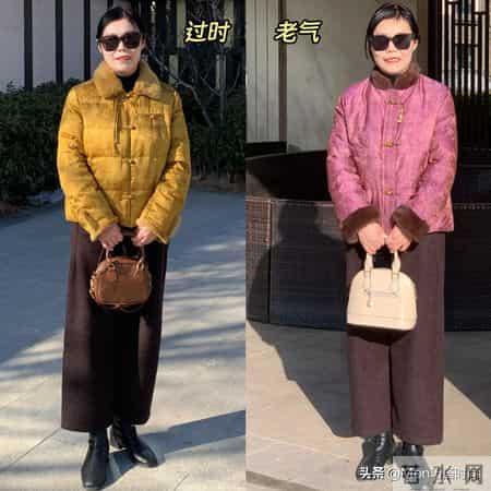 中国大妈常见的4种“油腻穿搭”，以为时髦，实际显老土气没品味