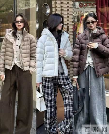 短款羽绒服这样搭，秋冬穿太合适，日常出门不费神还显高
