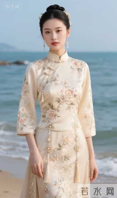 美丽佳人，国色天香，洁白无瑕，华丽优雅