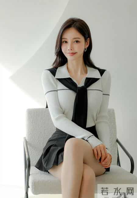 黑白学院轻熟套装