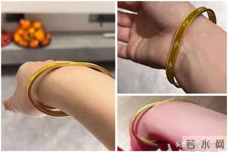 不懂就问!这有什么解决的办法?手撞了一下衣柜,金手镯就这样了