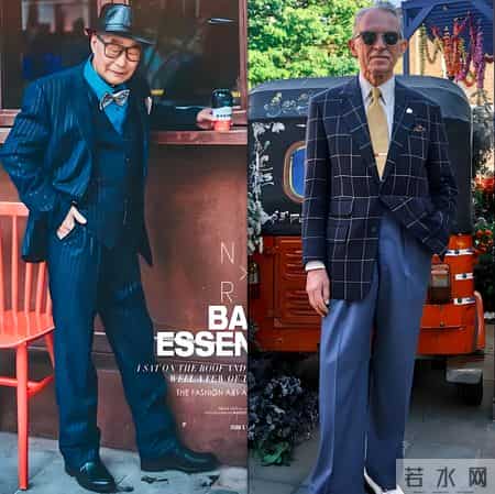 被上海街拍爷爷惊艳！白发不染衣装有型，中老年穿搭就该这么体面