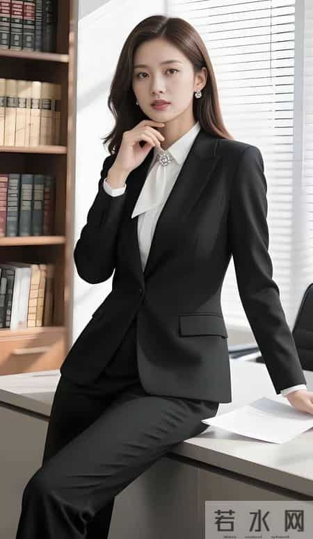 穿西服套装职业女性