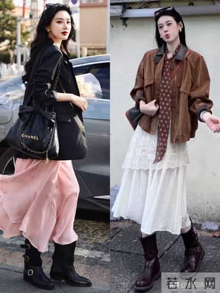 春天请一定要这样穿：短外套+半身裙，时髦洋气，每套回头率都高