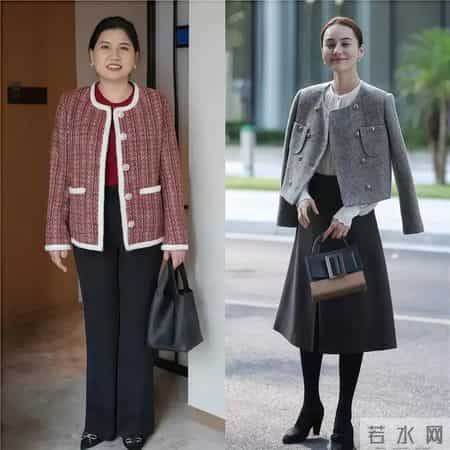 过年串门，多穿“小香风+半裙”！气质高级，特别适合40岁女人